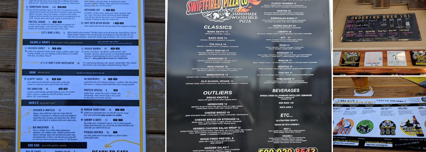 [ The Tap Room ] at Iron Horse Brewery Menu