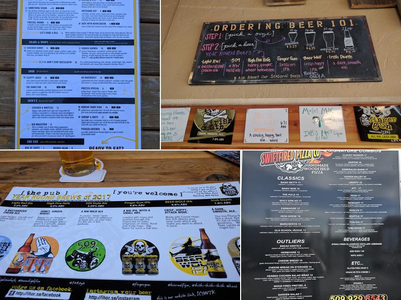 [ The Tap Room ] at Iron Horse Brewery Menu
