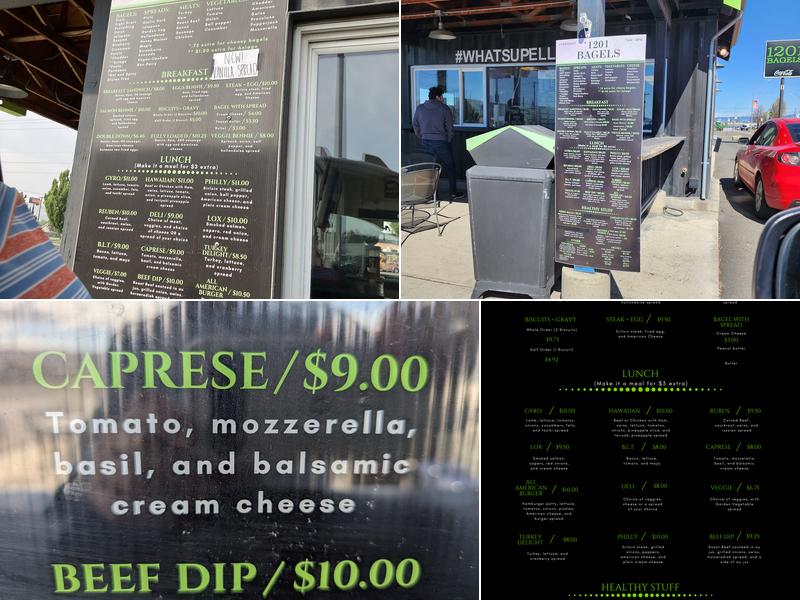 1201 Bagels Menu