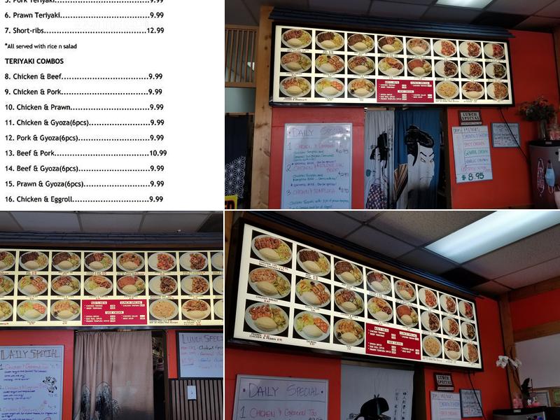 Teriyaki Bowl Menu