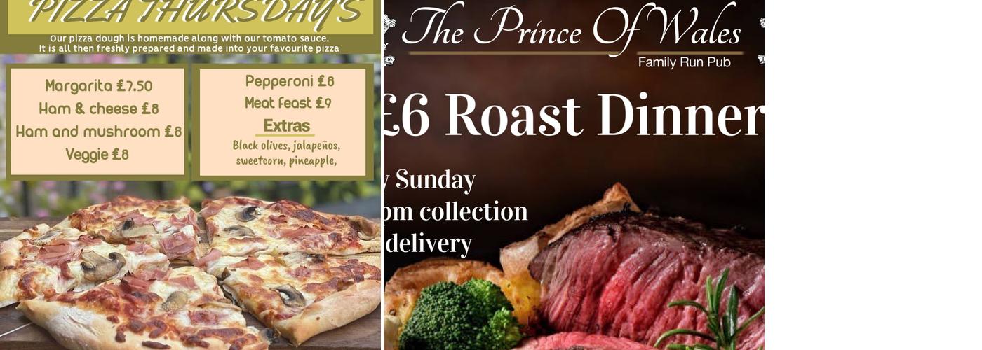 The Prince of Wales Menu