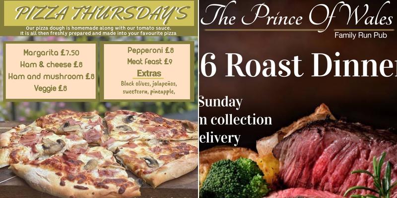 The Prince of Wales Menu