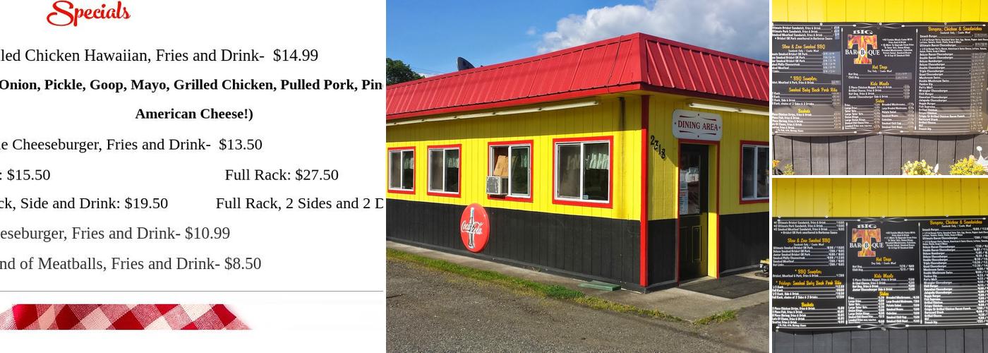 Big T BBQ Menu
