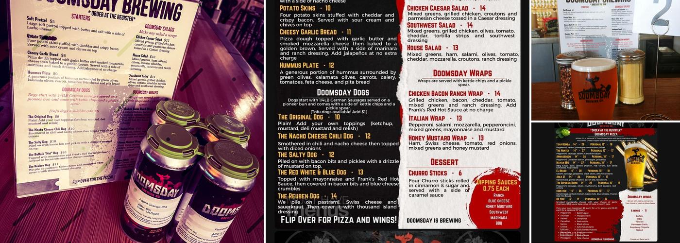 Doomsday Brewing Company Menu
