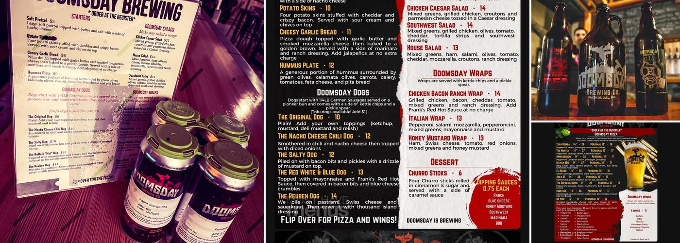 Doomsday Brewing Company Menu