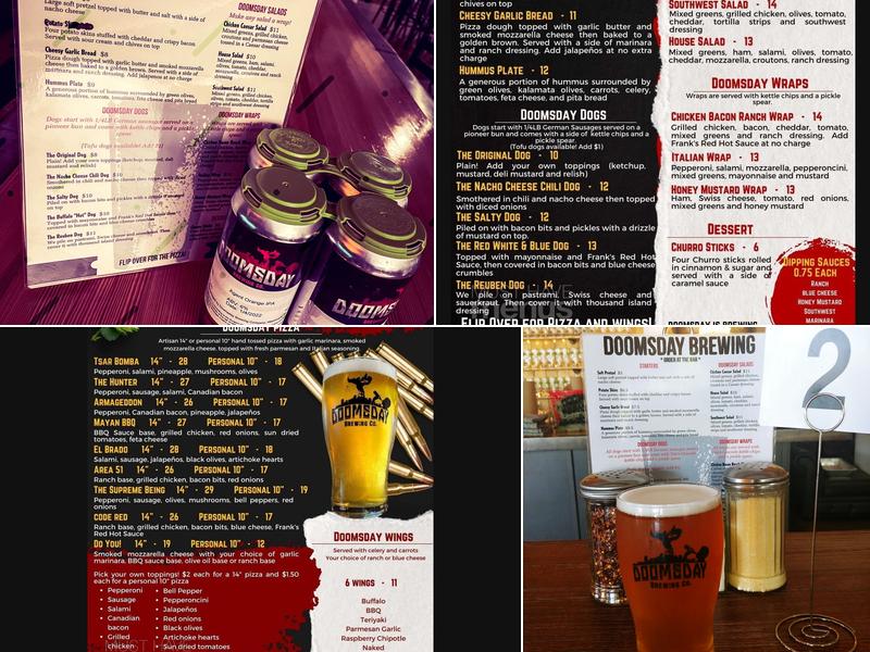 Doomsday Brewing Company Menu