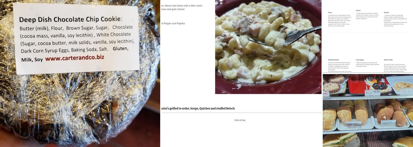 Carter And Company Menu