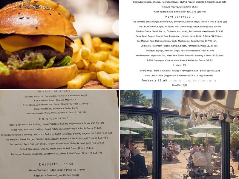 Kentford at Newmarket Menu