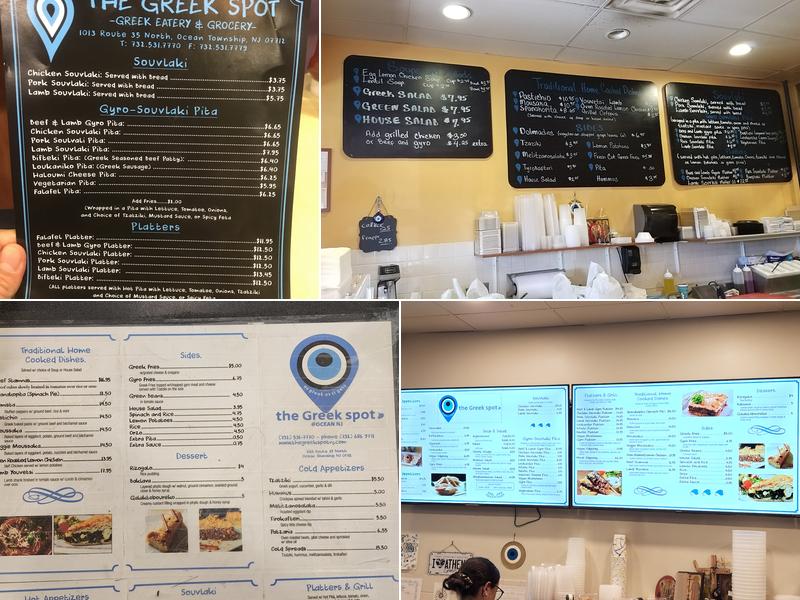The Greek Spot Menu