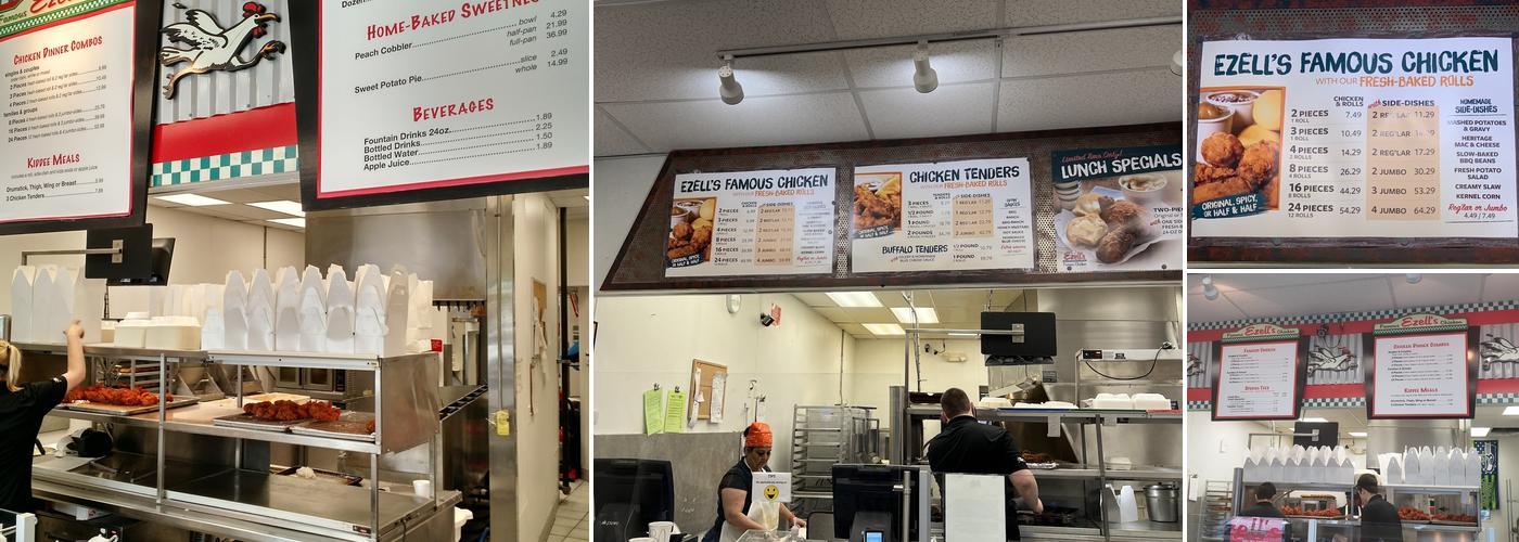 Ezell's Famous Chicken Menu