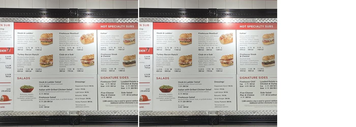 Firehouse Subs St. Cloud Menu