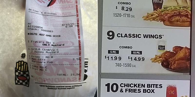 Checkers Menu