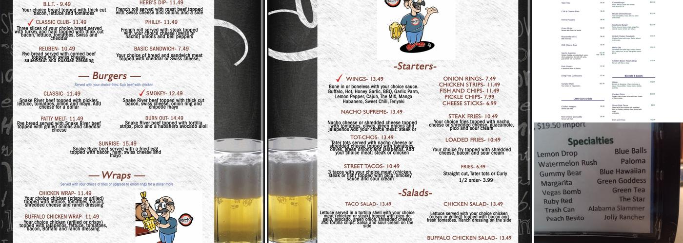 Herbs Menu