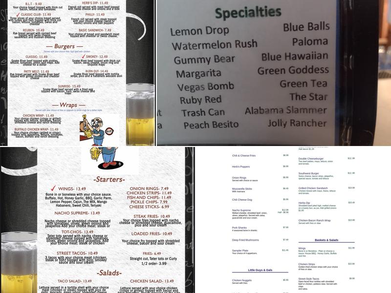 Herbs Menu