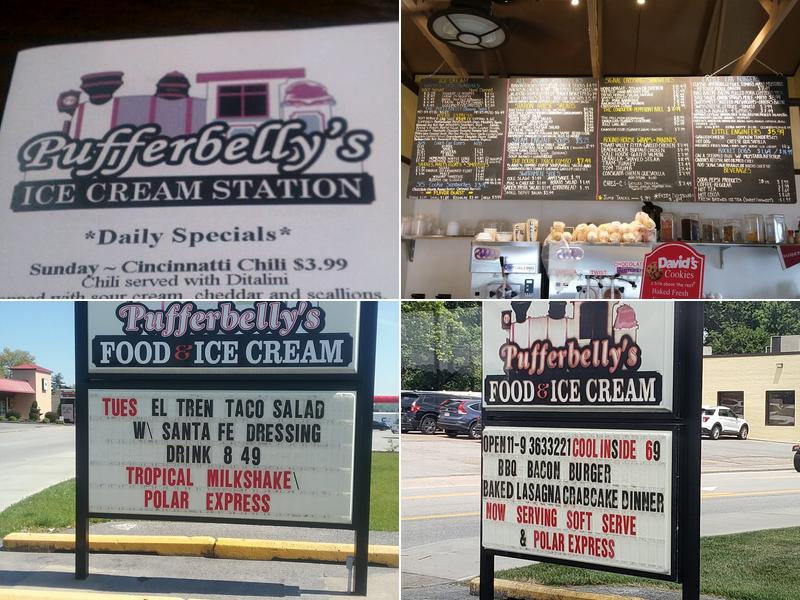 Pufferbelly's Ice Cream Station Menu