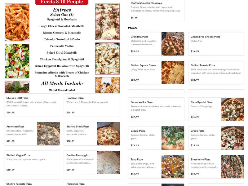 Papa Luigi Elmer Menu