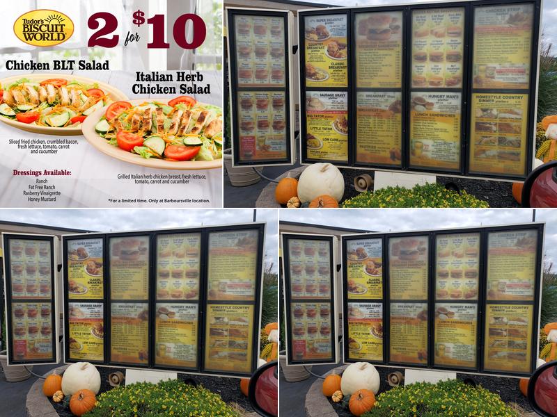 Tudor's Biscuit World Menu