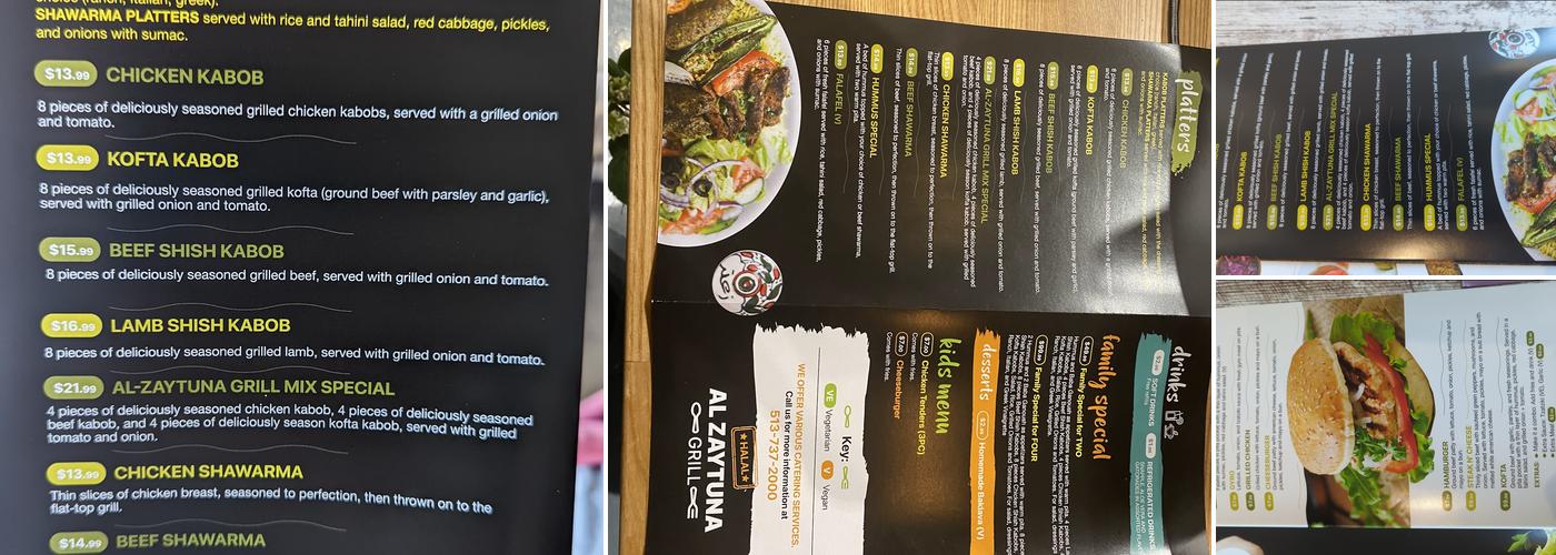 Al-Zaytuna Grill Menu