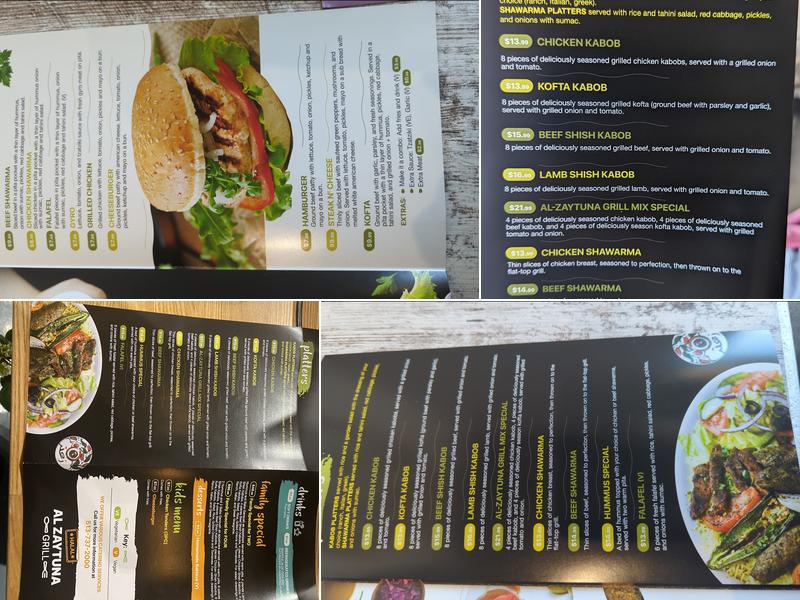 Al-Zaytuna Grill Menu