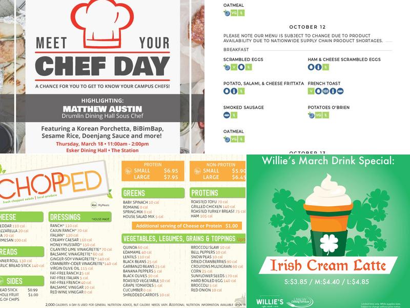 Ike Schaffer Commons Menu