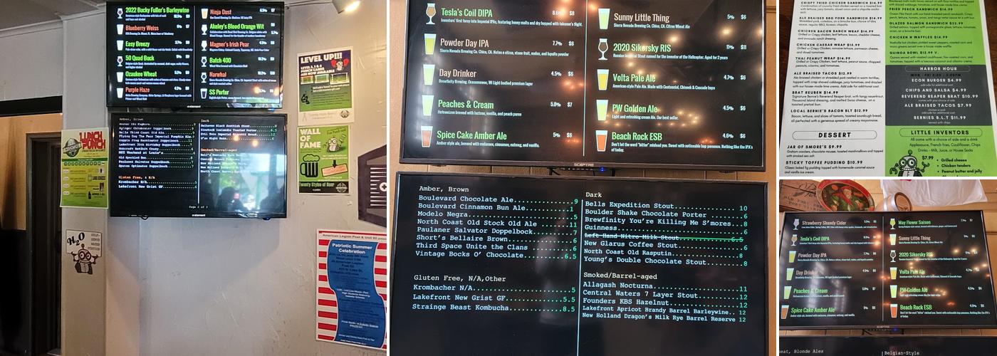 Inventors Brewpub Menu