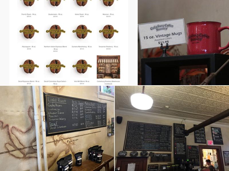 Cedarburg Coffee Roastery Menu