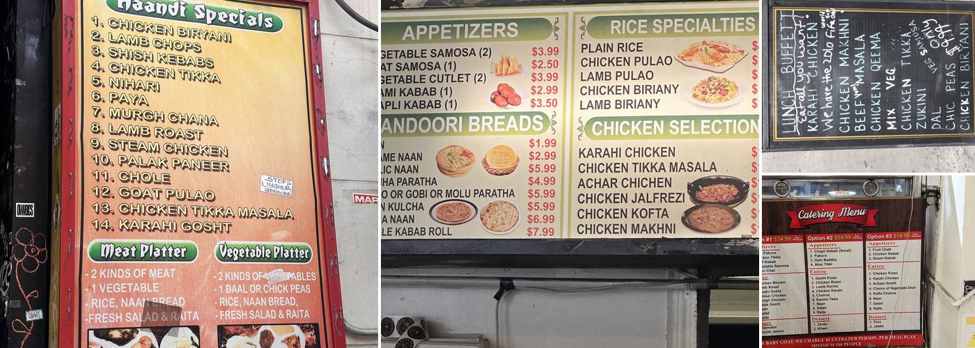 Haandi Menu
