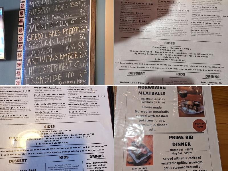 Viking Brew Pub Menu