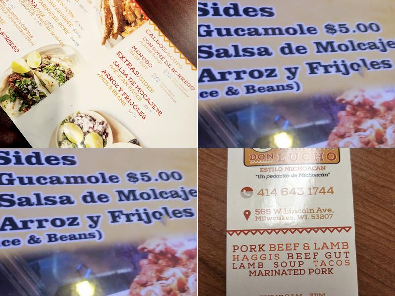 Don Lucho Restaurant Menu