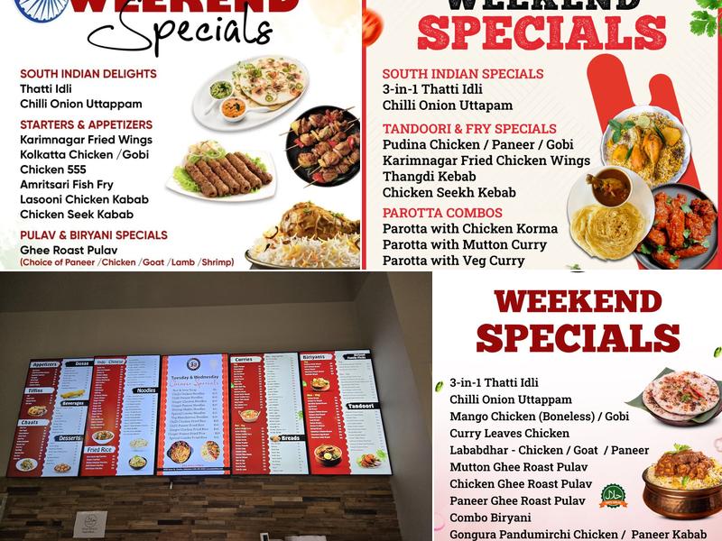 Desi Bites Indian Food Menu