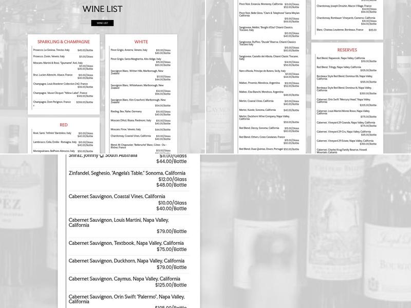 Casa Di Giorgio Menu