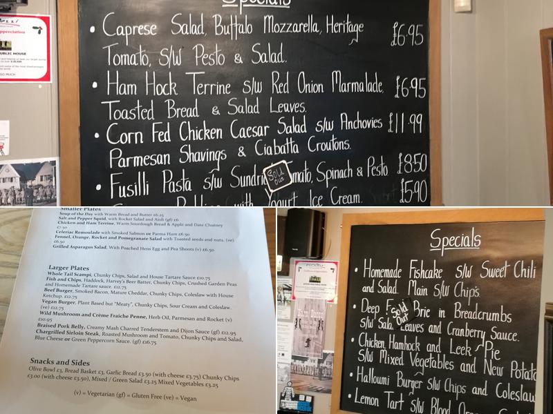 The Queens Head Menu