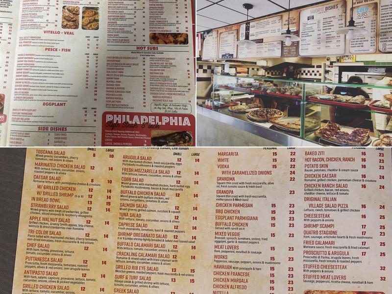 Italian Village Plainfield Menu