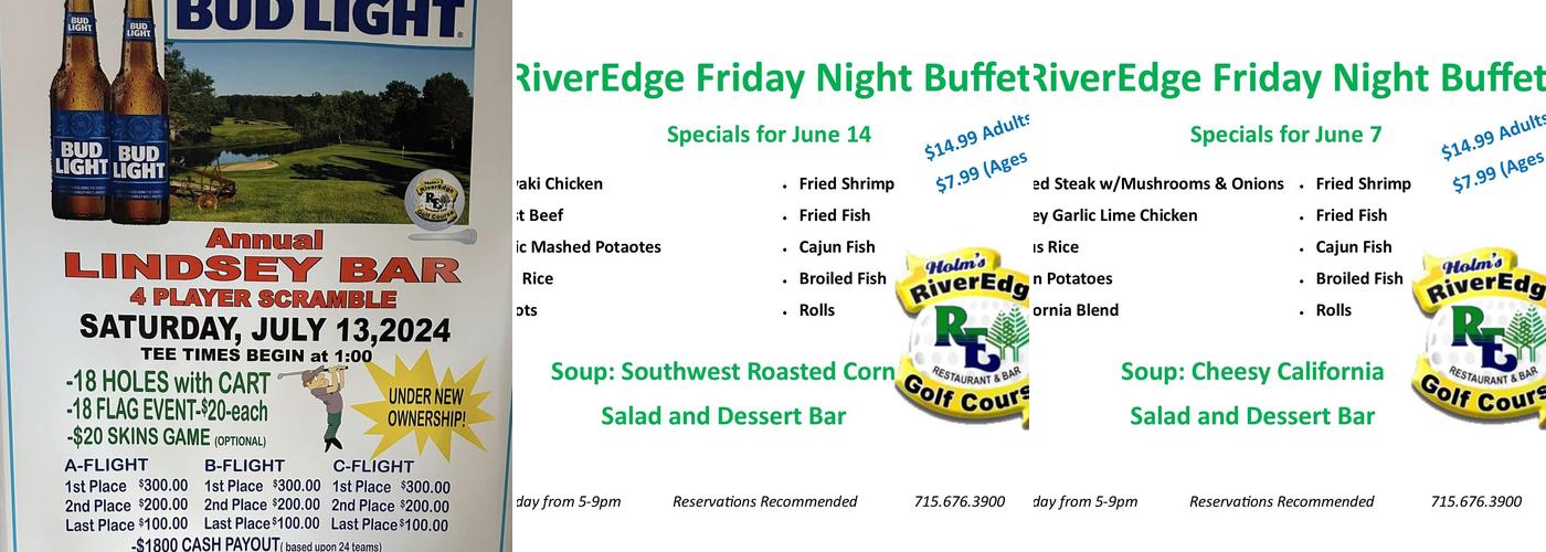 RiverEdge Golf Course & Banquet Facility Menu