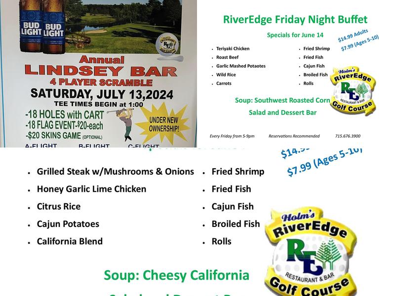 RiverEdge Golf Course & Banquet Facility Menu