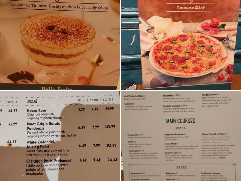 Bella Italia - Irving Street Menu