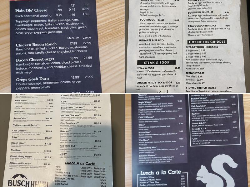 Nutbush City Limits Menu