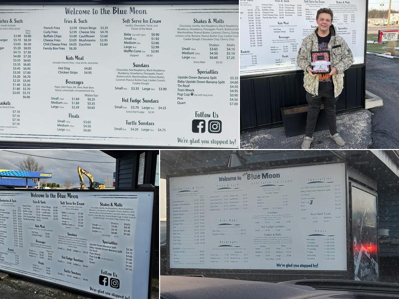 Blue Moon Menu