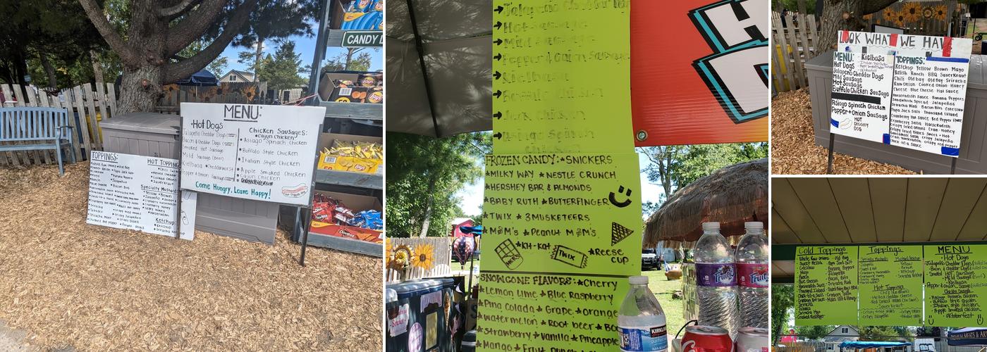 Hot Diggidy Dog Menu