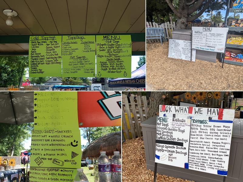 Hot Diggidy Dog Menu