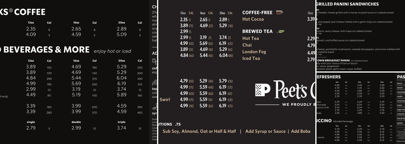 Rendezvous Cafe Menu