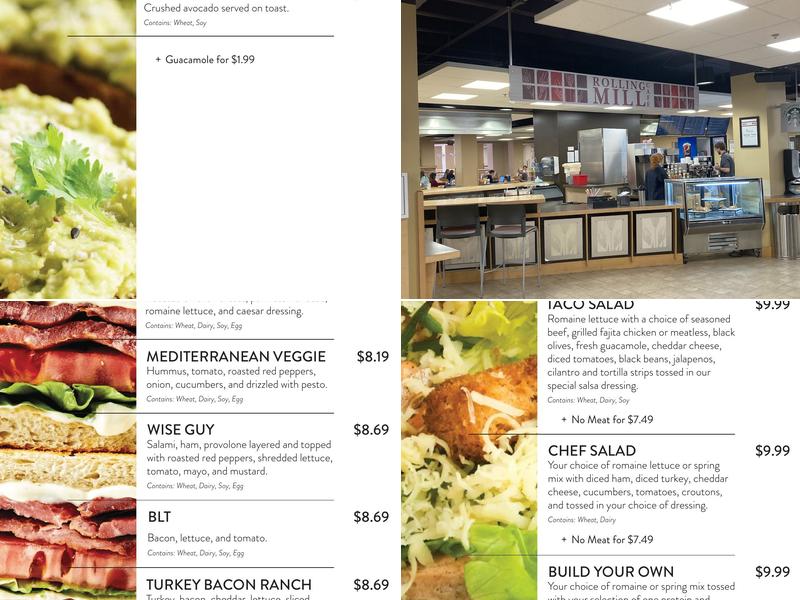 Rolling Mill Cafe Menu