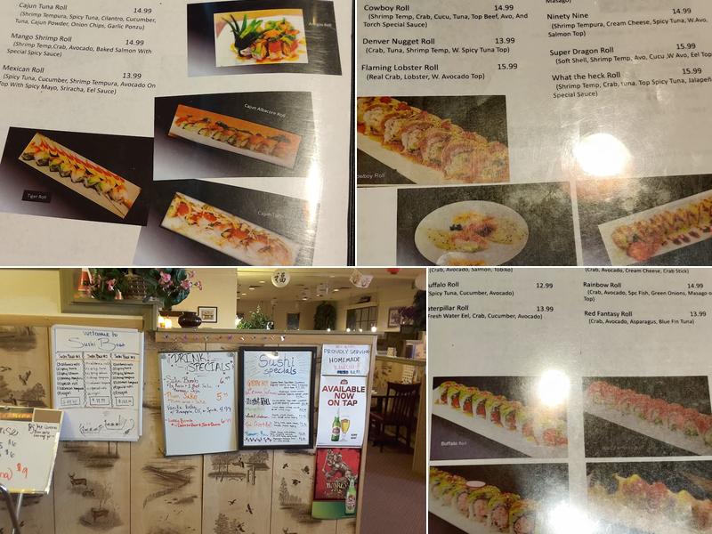 Sushi boat & Korean BBQ Menu