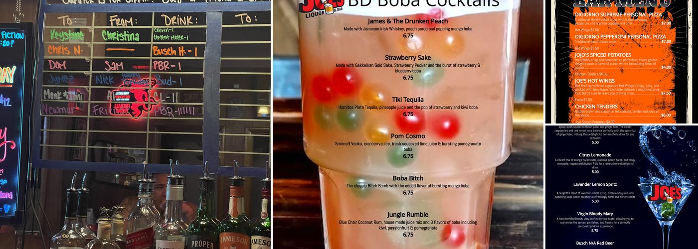 Joe's Liquor & Bar Menu