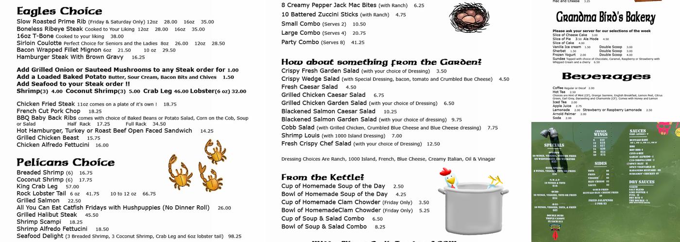 Town Bar & Grill Menu