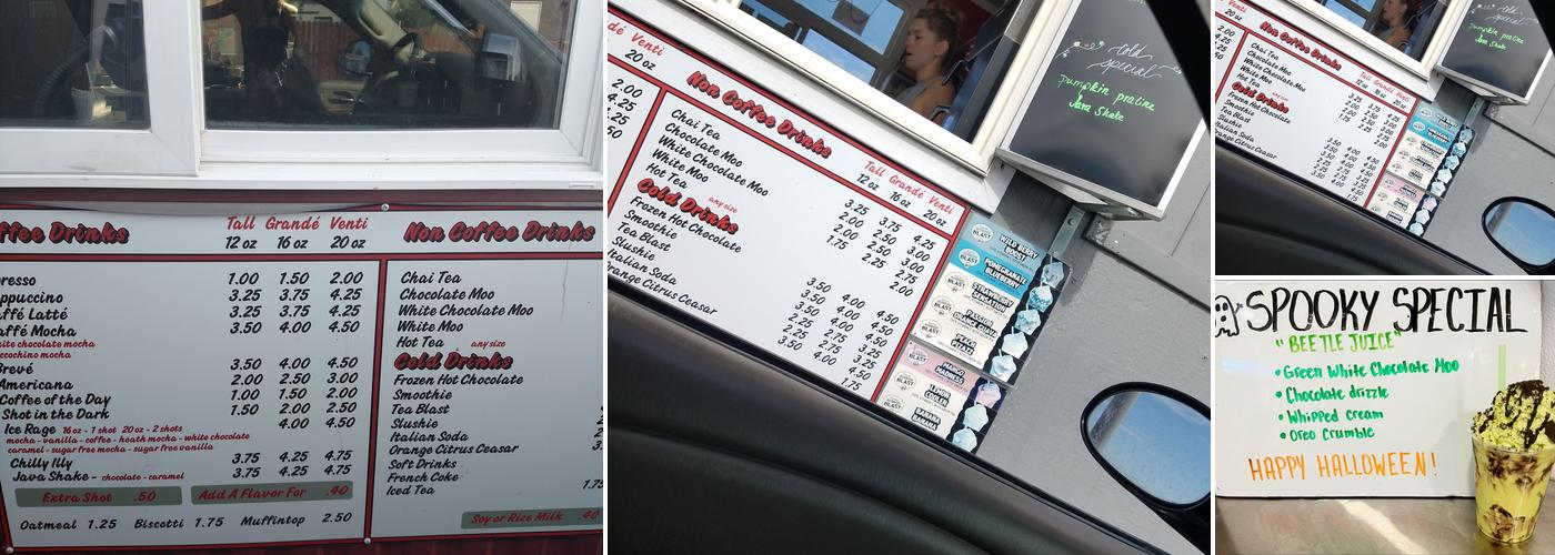 Java Java Espresso Menu