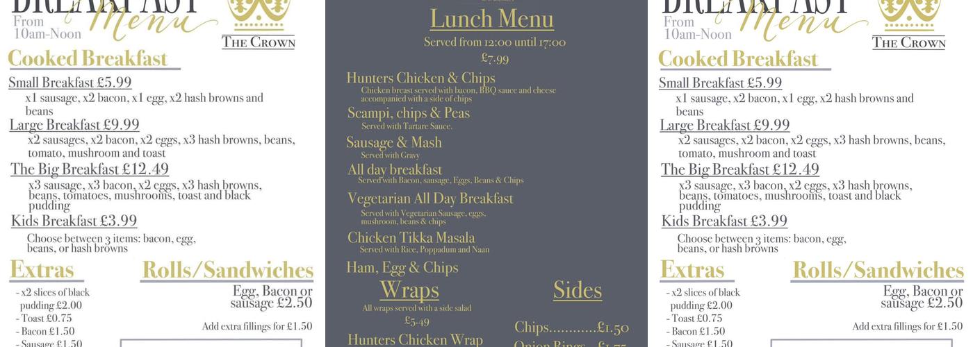 The Crown Menu
