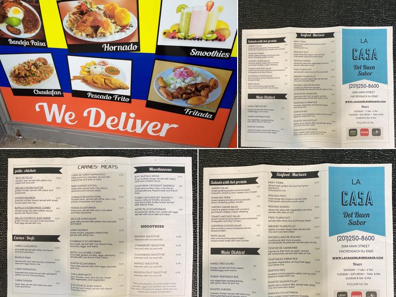 La Casa Del Buen Sabor Menu