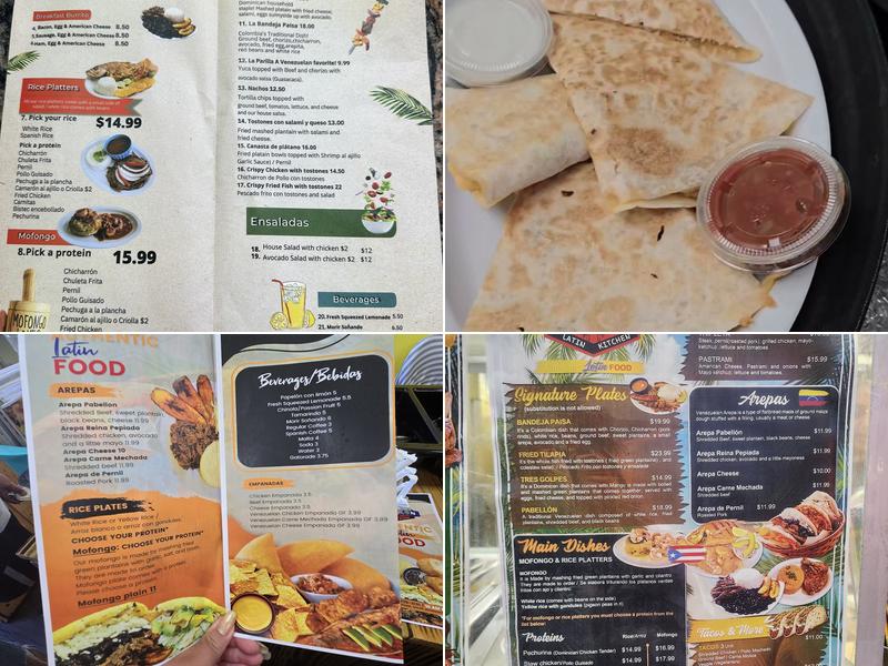 Papelon- Latin Kitchen Menu