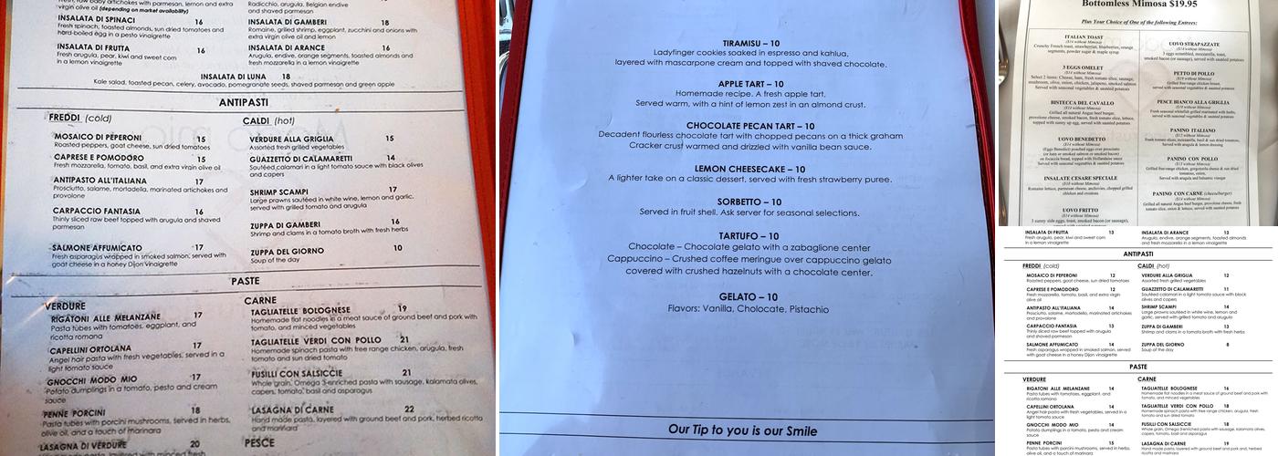 Modo Mio - cucina rustica Menu